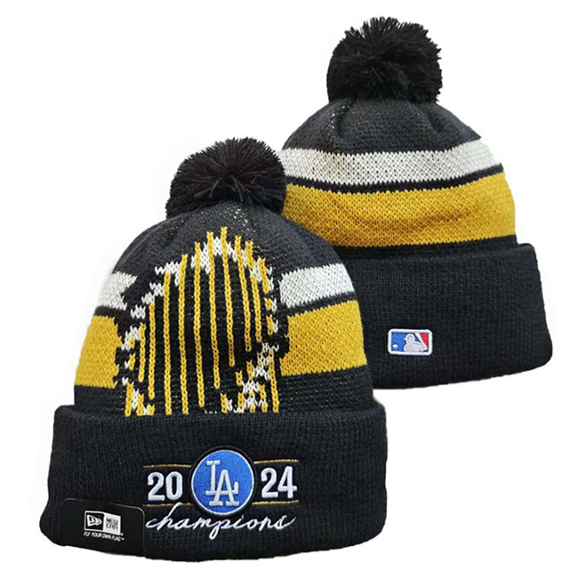 Los Angeles Dodgers 2024 World Series Champions Knit Hats 004